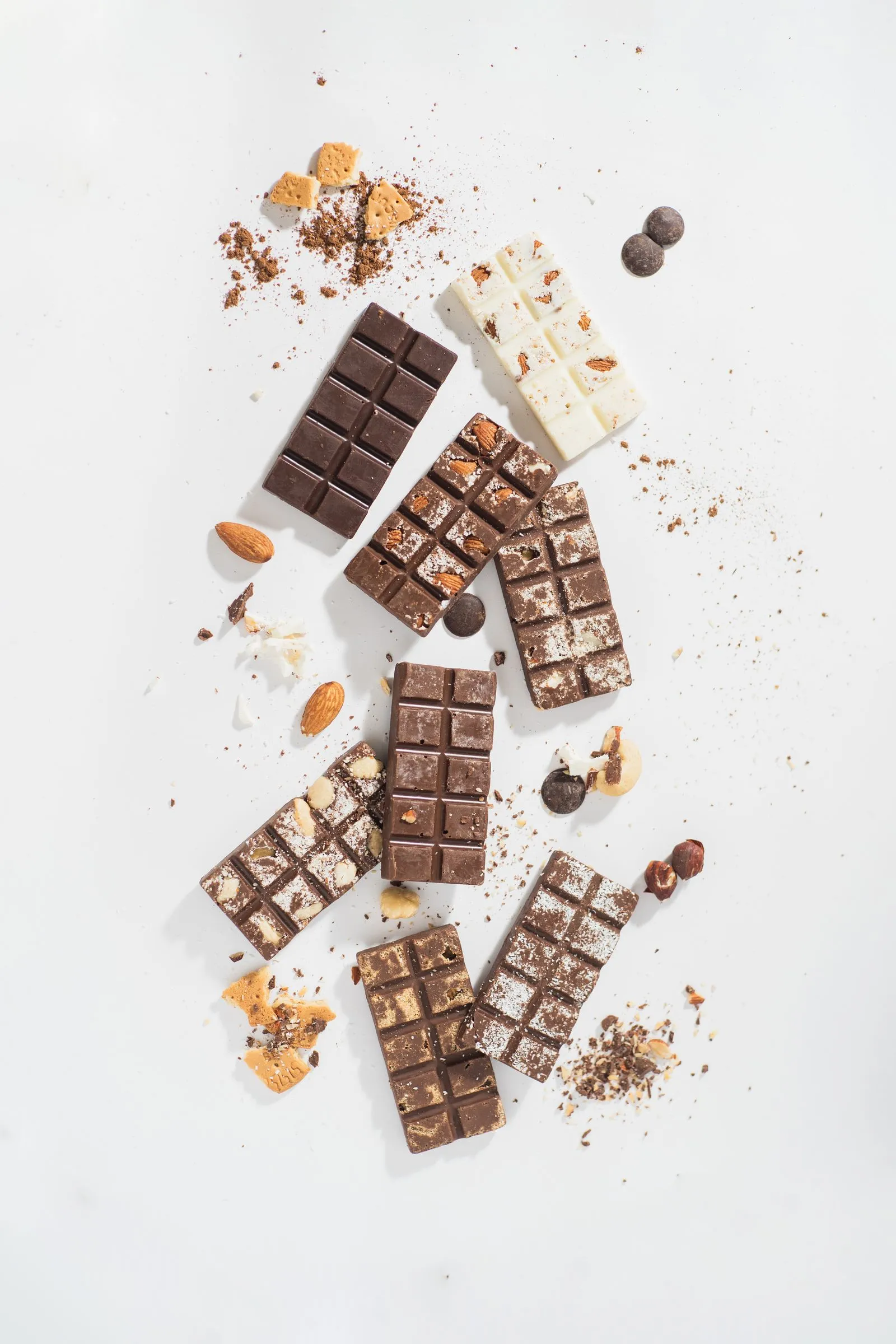 Pieces of chocolate